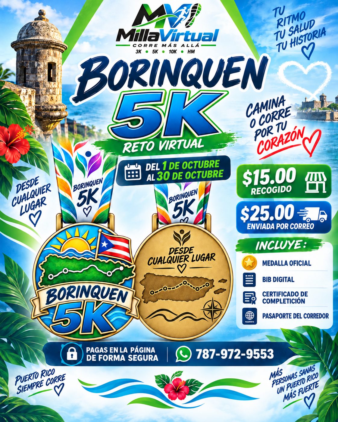 Borinquen 5k - Correlo o Caminalo